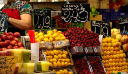 Fruit market in Barcelona, Spain