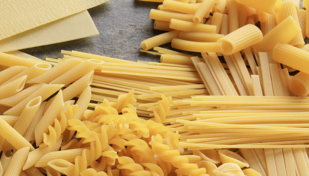 selection of pastas