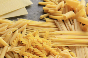 selection of pastas