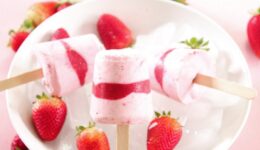 Featured Recipe: Raspberry and Cream Popsicles