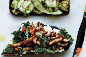 ricotta-kale-mushroom-toast