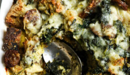 kale-pesto-sausage-strata