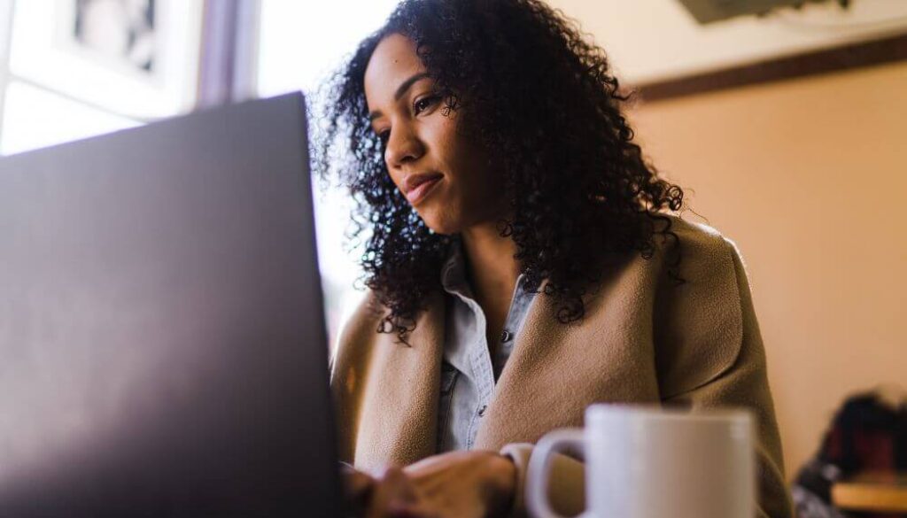 Woman at Computer