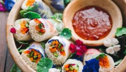 Flowers spring rolls Flowers spring rolls