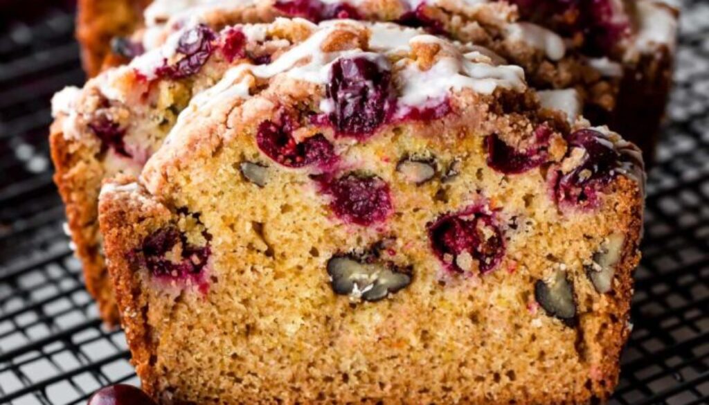 Orange glazed Cranberry Bread Orange glazed Cranberry Bread